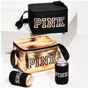 Black PINK Cooler AND Coozie!